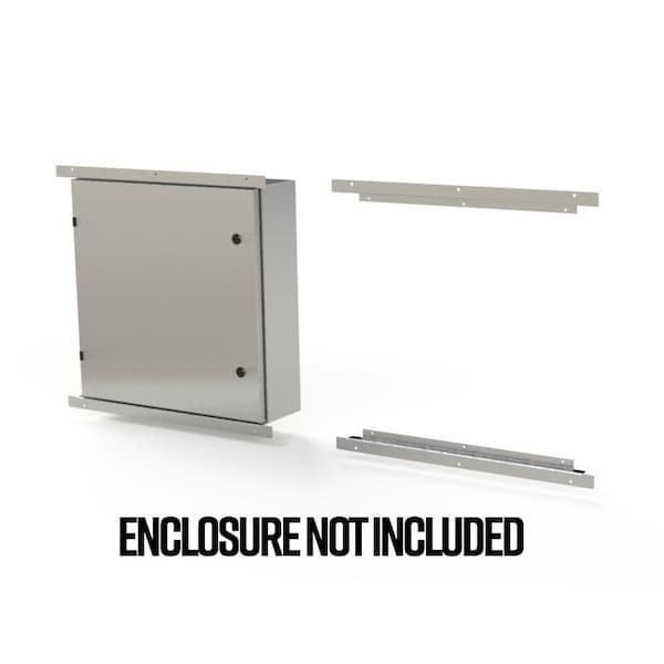 Flush Mount Frame, 2.10 in. H x 27 in. W x 1.08 in. L, 316 Stainless Steel